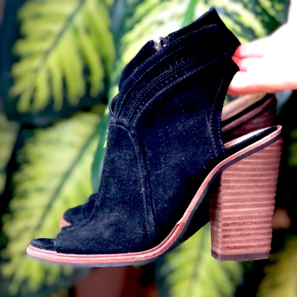 Vince Camuto Open Toe Booties